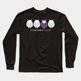 It's Ok To Be Different Sheep Autism Long Sleeve T-Shirt